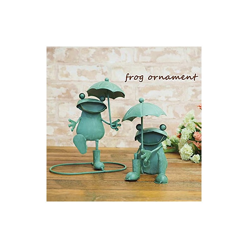 Murataya Sangyo Figurine/Object Green Frog Umbrella (Frog Umbrella Sitting (02))