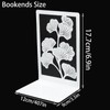 Bookends Bookends Metal Bookends Black Book Holder for Shelf Decorative