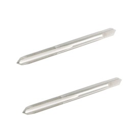 Aopin M5 x 0.5 Macho de roscar de mano cónico HSS Rosca hembra métrica de acero de alta velocidad Macho de roscar de ranura recta para uso manual/máquina, usar para hacer roscas nuevas 2 piezas