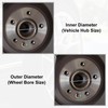 X AUTOHAUX 4 x Plastic 63.4 mm to 67.1 mm