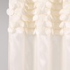 Lush Decor Lillian Shower Curtain | Textured Shimmer Circle Design