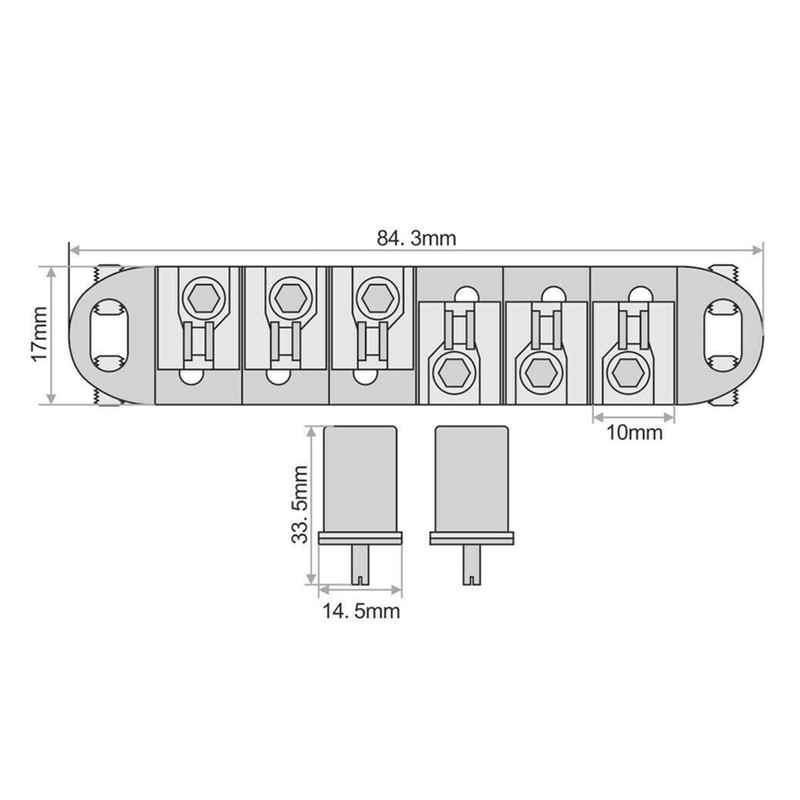 Electric Guitar Bridge Drawstring Plate Upper and Lower Split Bridge