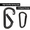 EZYA EZYA Carabiner Clip, 860lbs, 3" Iron Heavy Duty Carabiner,