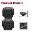 GXARTS Driver and Passenger Side Bottom Replacement Leather Seat Cover