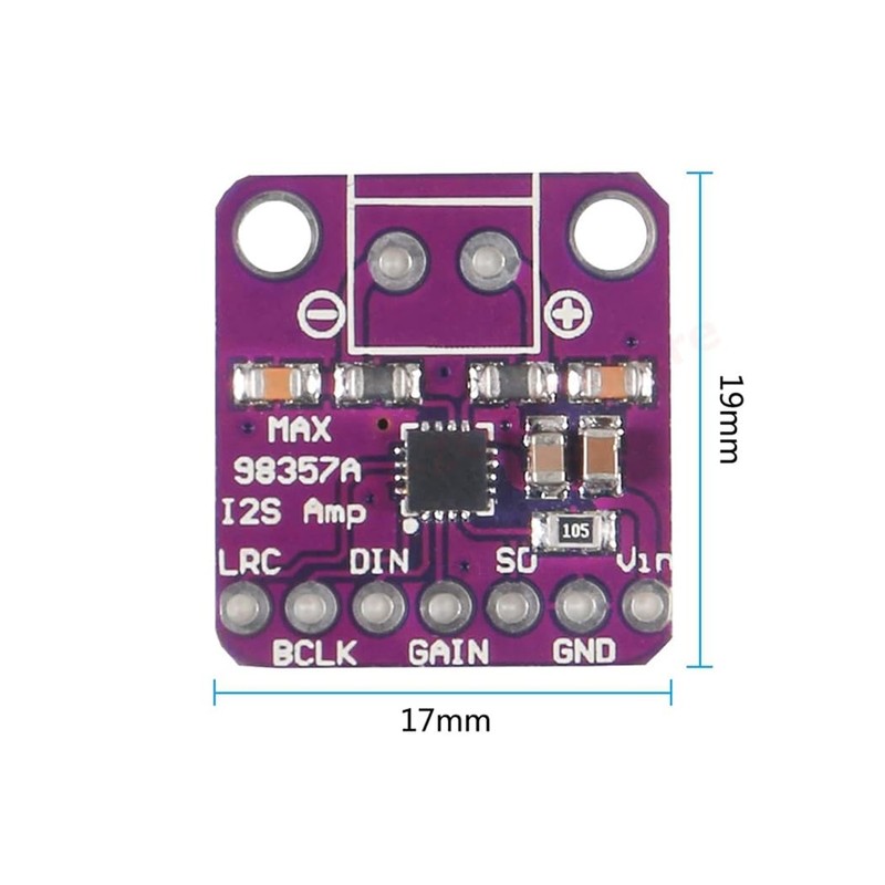 Hailege 3pcs MAX98357 Class D Audio Amplifier Board I2S 3W