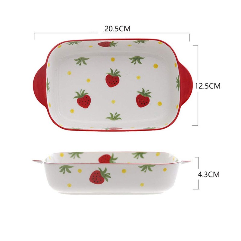 Bicuzat 8 x 5 Inch Ceramic Oven to Table Bakeware