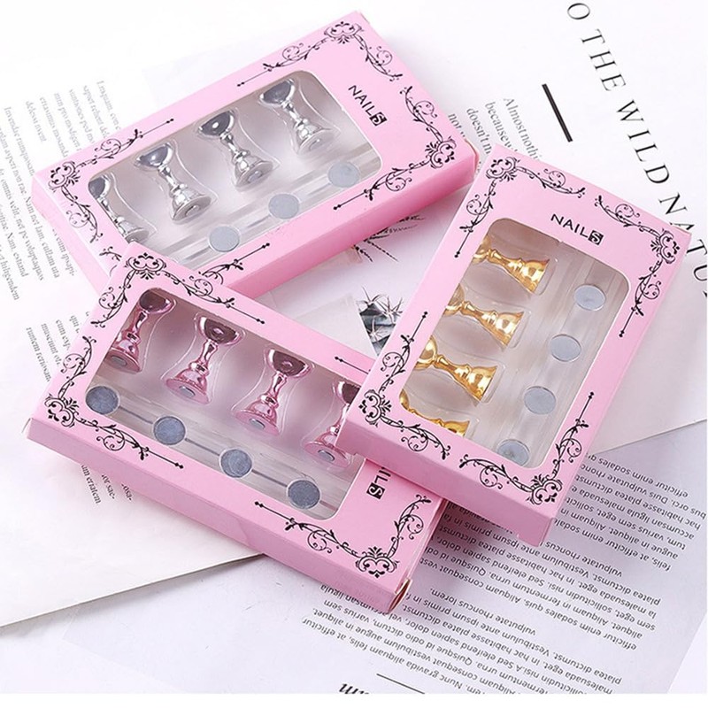 BaraRose Nail Tip Stand, Magnet, Nail Tip, Practice Stand, Magnet,