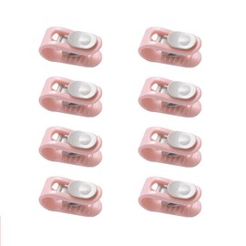 Lizihengpi Quilt clip 8 piece anti-slip clamp without pin bed sheet quilt hold Clothing socks curtain duvet clips (pink)