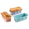 MONGSEW 3PCS Silicone Bread Loaf Pan, Non-Stick Bread Pans for