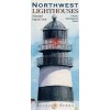 Pacific Northwest Lighthouses Illustrated Map Poster 24x36 Laminated. OR, WA,