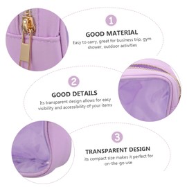 SAFIGLE 4pcs Portable Makeup Bag Cosmetic Organizer for Travel Toiletry Essentials Capacity for Women and Girls