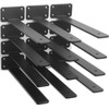 12 Pack - 11 inch Black Hidden L Shelf Bracket