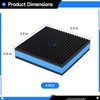 4 PCS Anti Vibration Pads, Heavy Duty Ribbed Rubber Pads