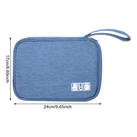 yueton 1PCS Digital Organizing Bag Charger Storage Bag Multifunctional Data Cable Storage Bag Earphone Storage Bag Travel Portable Storage Bag for USB Data Cable SD Card Charging Head Storage Bag