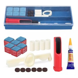 SLNXA Tizas Billar Reparación Kit Tacos Billa Villar Herramientas