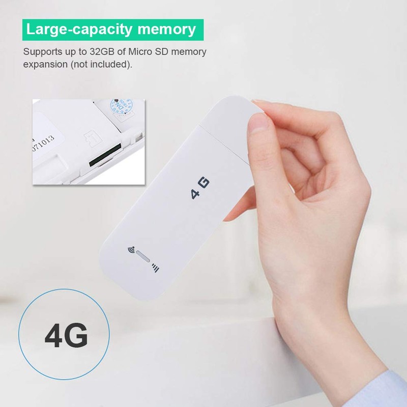 Fdit 4G LTE USB Modem, Pocket Mobile WiFi Hotspot Stick,