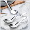 AIMALL 10 PCS Flat Bottom 304 Stainless Steel Soup Spoon,