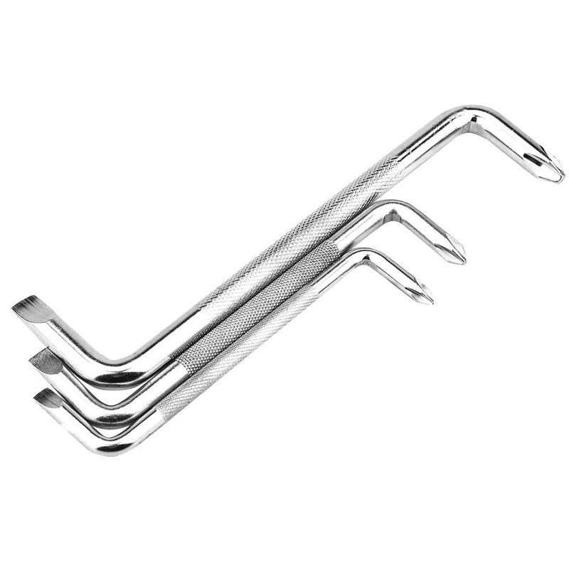 3Pcs Offset Screwdriver Set Right Angle Double Head Z-Shaped Offset