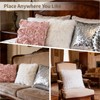 OMISTAR 6 Pcs Decorative Pillow Covers, Square Throw Pillow Cases,