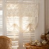Chic Tie Up Curtain for Kitchen Adjust Ballon Window Valance