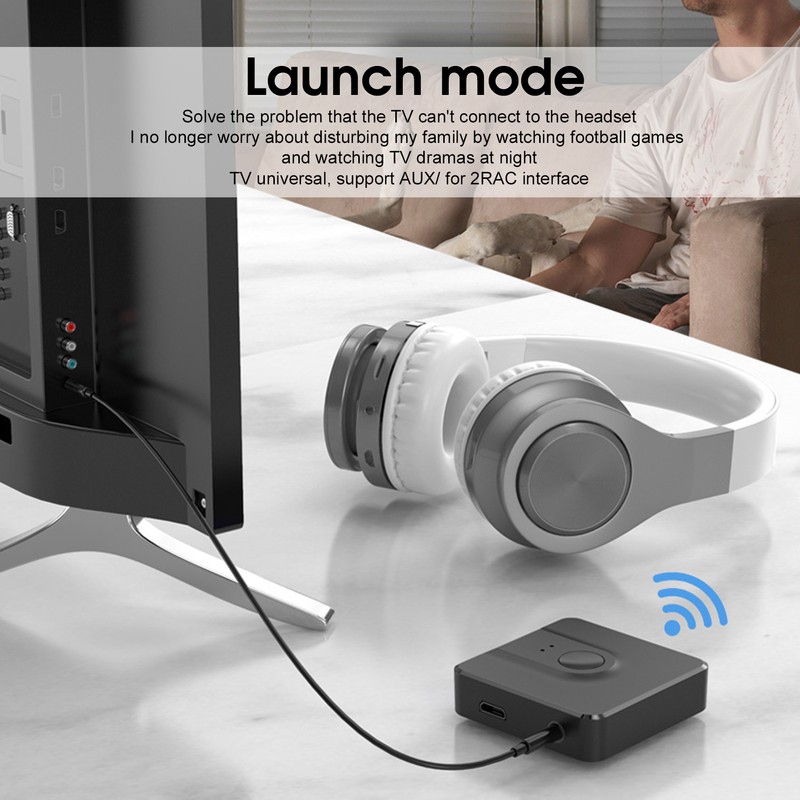 Bluetooth 5.0 Receiver Transmitter 2 In 1 Wireless Audio Adapter