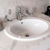 LIQWEI 12 Pcs Bathroom Sink Overflow Ring, Sink Overflow Cover