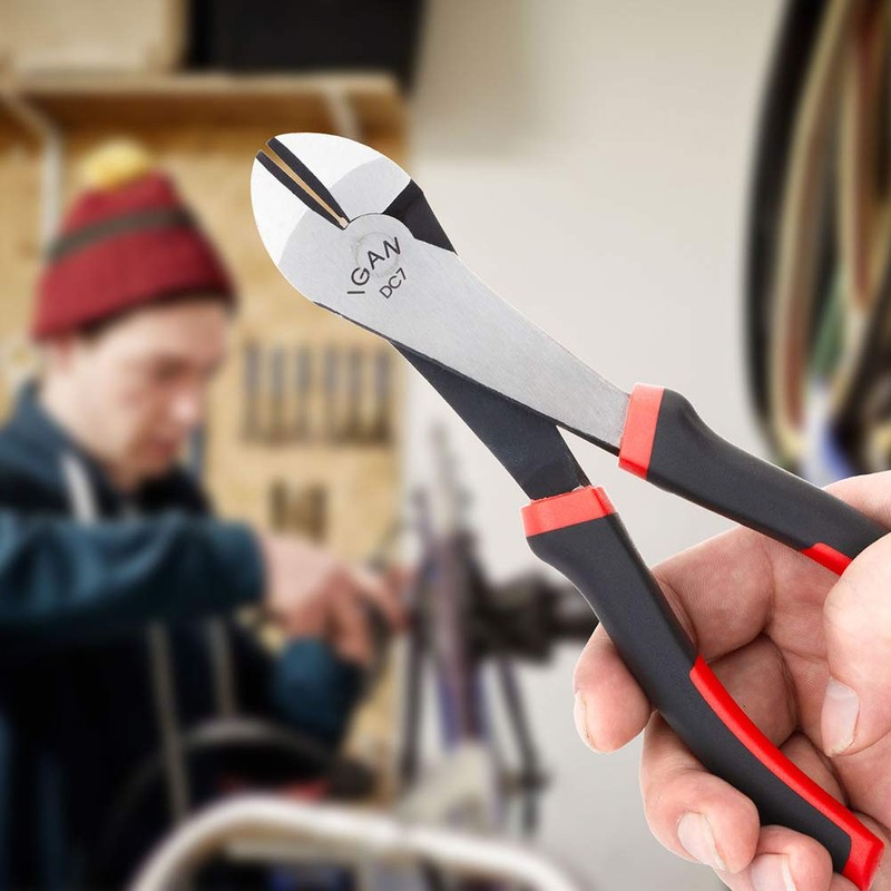 IGAN Diagonal Cutting Pliers (4 Pack), 7-inch Ultra Tough and