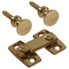 Hillman 852973 Solid Brass Shutter Bar Kit- Bright Brass Finish