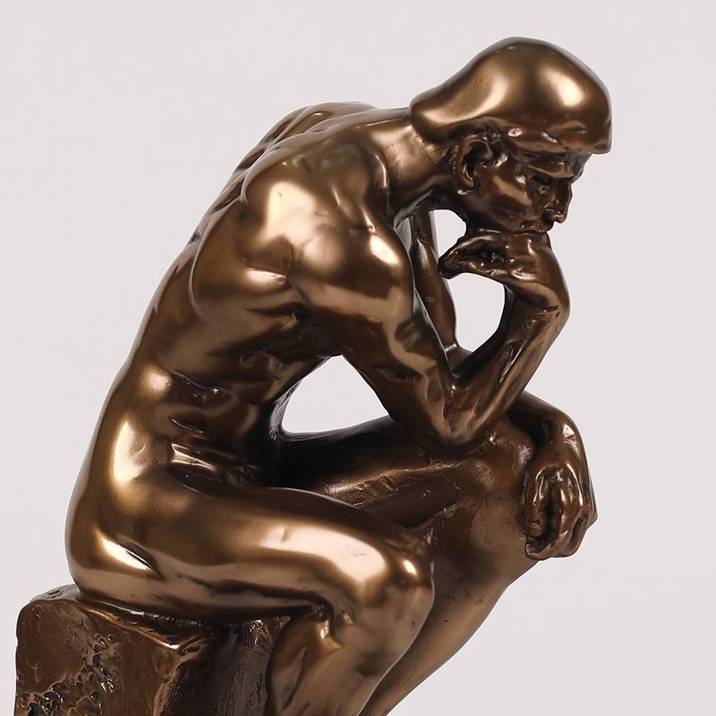 Magicsculp-The Thinker Statue in Premium Cold Cast Bronze 8.8Inch Museum