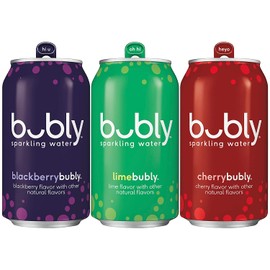 Bubly Sparkling Water, Lime Yours Variety Pack, 12 fl oz Cans (18 Pack)