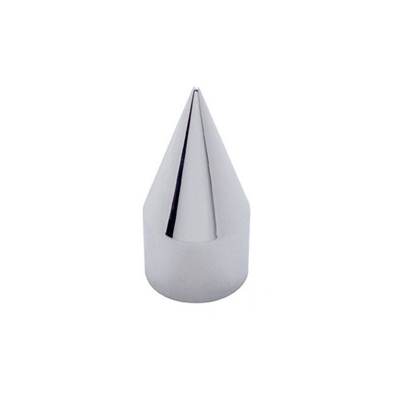 1-1/2" x 4-1/8" Chrome Plastic Spike Nut Cover - Push-On