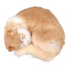 Fur Cat Figurine Simulation Cute Decorative Plush Cat Statue Toy