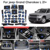 Auovo Center Console Mats Compatible with Grand Cherokee L Accessories
