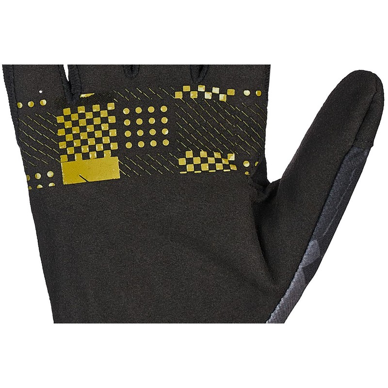 Ion Scrub Cycling Gloves Long Black/Mud Green 2023: Size: M