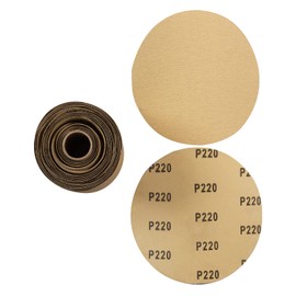 Shawya 100 PCS 6 Inch 220 Grit Sanding Discs with Self Adhesive Stickyback Sandpaper Roll Sander Attachment for Drill Self Stick Sandpaper with Sticky Back