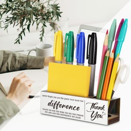 Appreciation Gifts for Employee Teacher Nurse Volunteer Mentor Retiree, Promotion gift for Colleagues Friends, You Are the Piece That Made the Difference Leader Boss Desk Pencil Holders-LBZ09