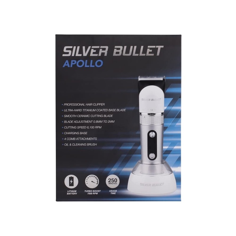 Silver Bullet Apollo Hair Clipper - Silver