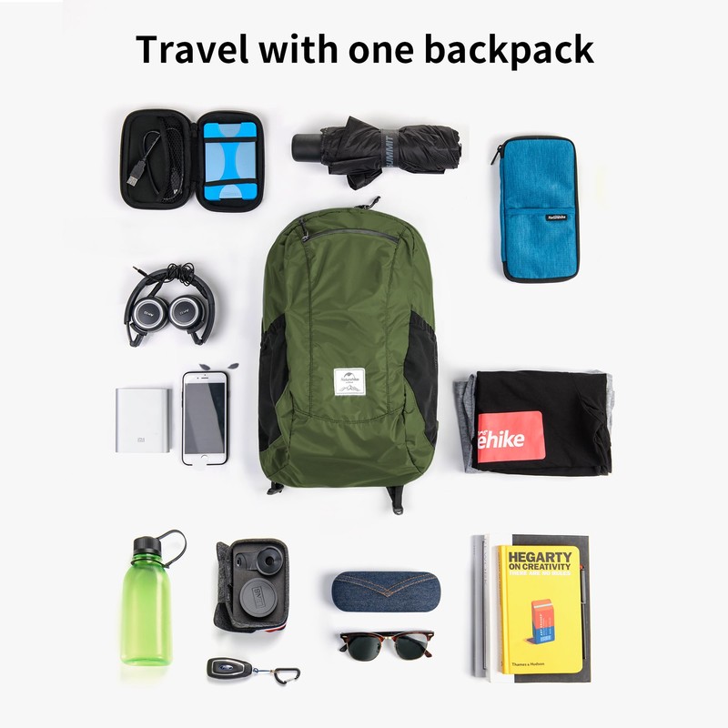 Naturehike Ultra Lightweight Packable Waterproof Hiking Daypack Small Backpack Durable