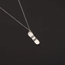 CHOORO Snowboarder - Collar con Colgante de Snowboard en 3D, diseño de Snowboard, Regalo del Equipo de Snowboard