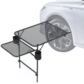 Unbranded Car Desk, Tailgate Table, Car Camping, Camping Table Vehicle Wheel-Mounted Table
