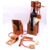 ROMBOL Bottle Safe, Elegant Wooden Thinking Game for Large Bottles,