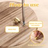 QfwdfcTrenz 4PCS Brass Wood Cutting Board Feet Mini Cabinet Leg