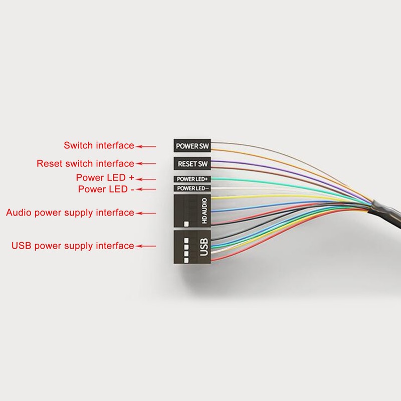 PC Power Button Strong ABS Light Weight Simple Installation Plug