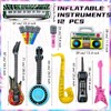 LaRandom Inflatable Instrument Party Props Toy Set 12 Pcs Inflatable