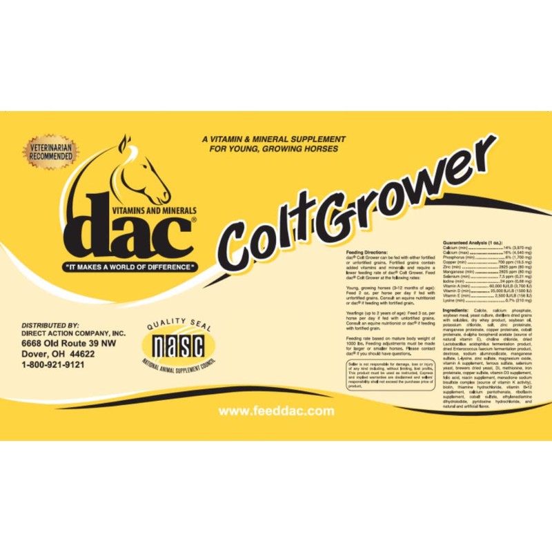 DAC Direct Action Co Colt Grower 5lb Bag 5lb