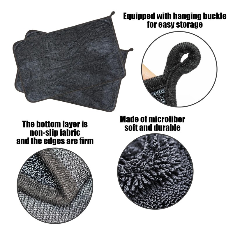 XMNIVATE 2 Pieces Of Car Wipes, 1 Rag, Microfiber Towel,