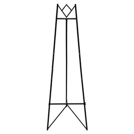 58 Inch Iron Adjustable Arts & Crafts Easels,Metal Easel Stand with Chain Support for Mirror,Floor Easels for Display Wedding Sign(Black)