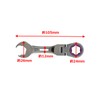 Takagi Gachi Wrench Flexible, 0.5 in (12 mm)