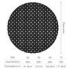 SEPTYK Polka Dot Black White Simple Pattern Round Tablecloth Waterproof