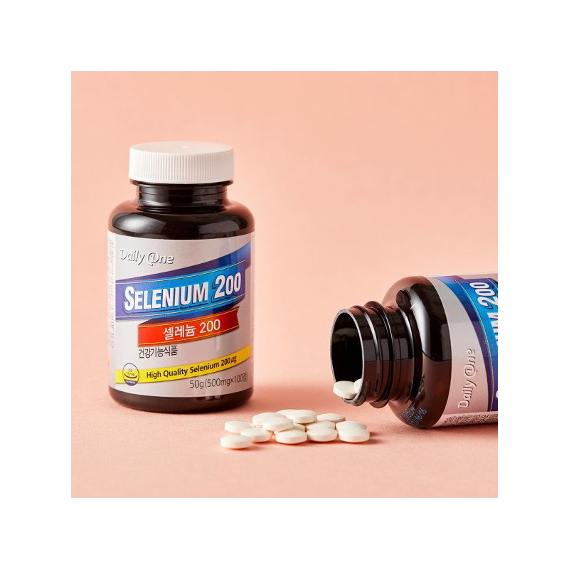 Daily One Selenium 200 500mg / 데일리원 셀레늄 200 500mg